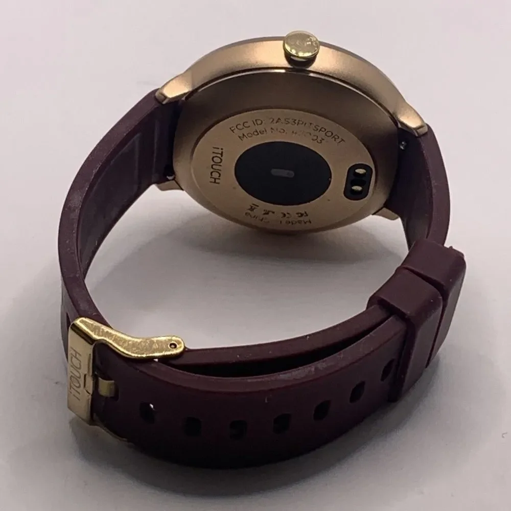 ITouch Sport IT42003R02I-031 Burgundy Silicone Strap Touchscreen SmartWatch QU17
